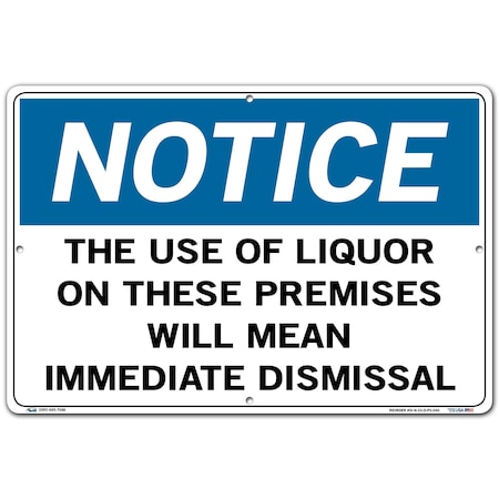 Vestil Polystyrene Sign, 12-1/2" Height, 18-1/2" Width, Polystyrene, Rectangle, English SI-N-23-D-PS-040